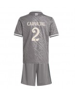 Otroške Nogometnih dresov Real Madrid Daniel Carvajal #2 Tretji 2024-25 Kratki rokavi (+ hlače)